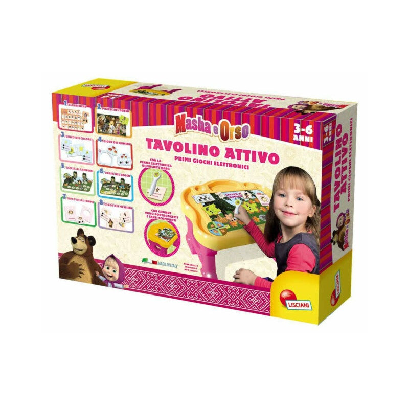 MASHA E ORSO TAVOLINO ATTIVO 3/6ANNI 57.6X39X13.4CM 8GIOCHI EAN 8008324049516 INGROSSO GIOCHI CREATIVI