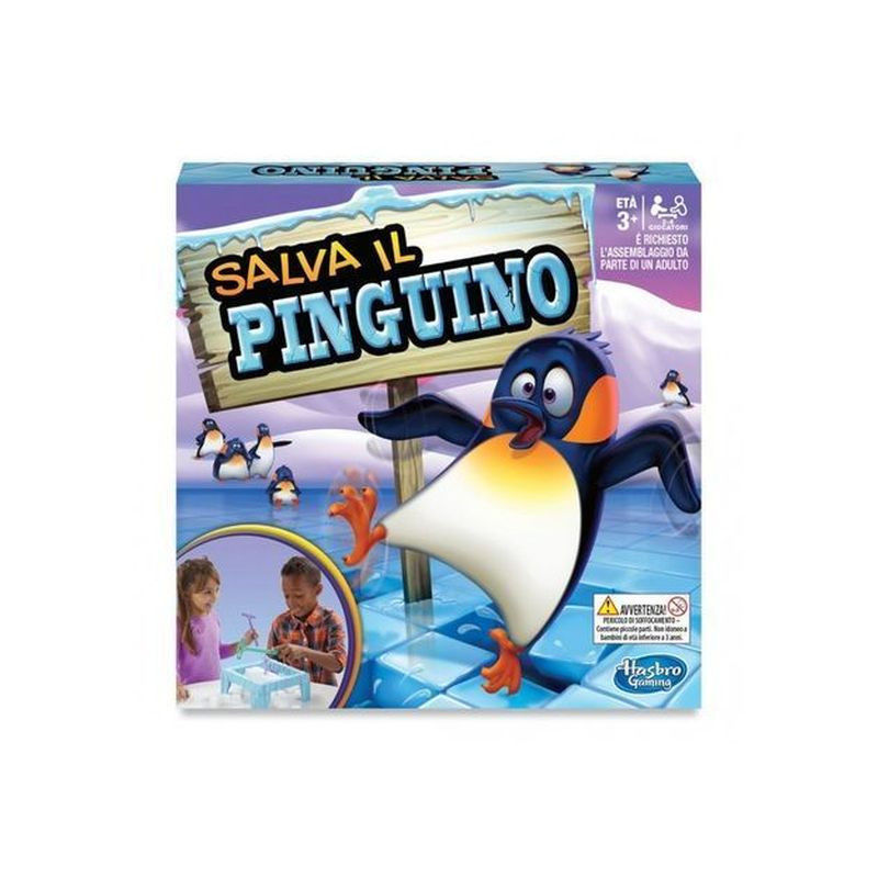 SALVA IL PINGUINO 2/4GIOCATORI +3ANNI HASBRO - 267X267X64MM EAN 5010993413577 INGROSSO GIOCHI DI SOCIETA