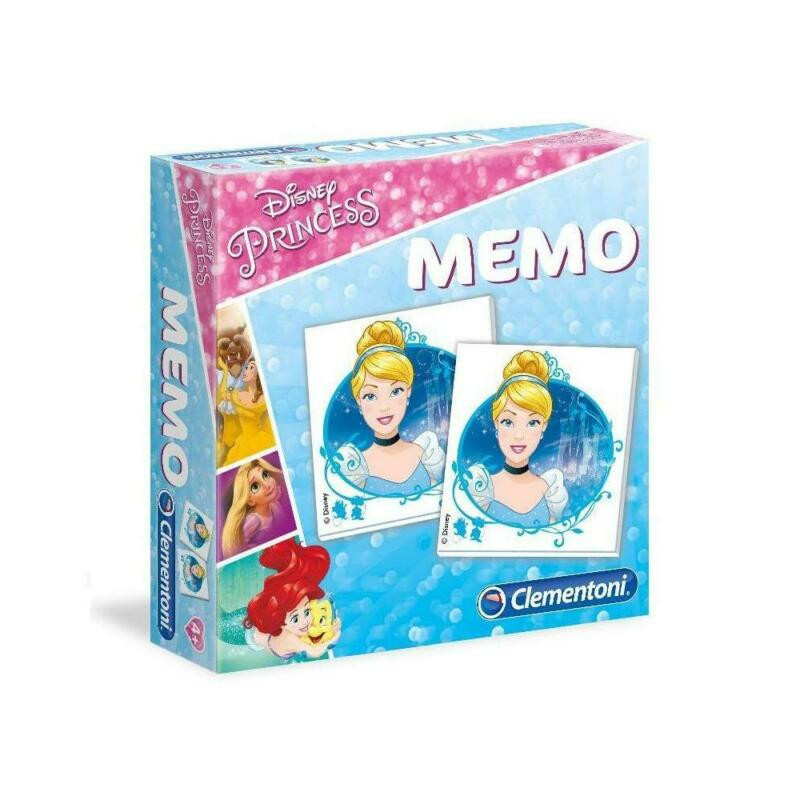 MEMO GAMES PRINCESS 21X21X4,7CM 80 CARTE RESISTENTI E COLORATE EAN 8005125180097 INGROSSO GIOCHI DI CARTE