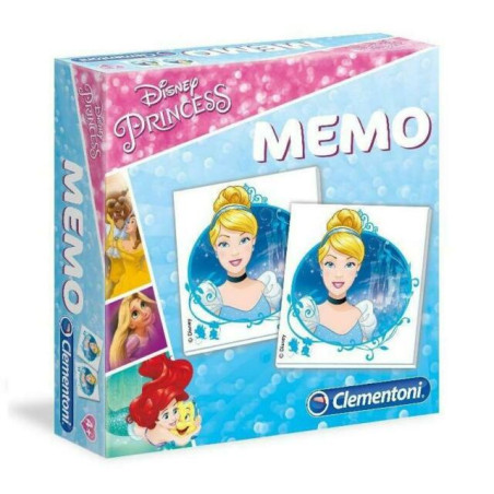 MEMO GAMES PRINCESS 21X21X4,7CM 80 CARTE RESISTENTI E COLORATE EAN 8005125180097 INGROSSO GIOCHI DI CARTE