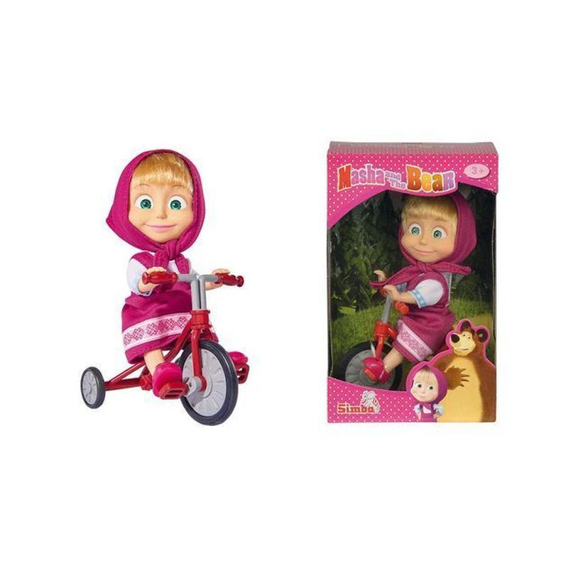 MASHA CON TRICICLO 12CM +3ANNI IL VERO TRICICLO DELLA SERIE TV EAN 4006592920593 INGROSSO BAMBOLE DISNEY E CARTOON