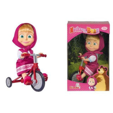 MASHA CON TRICICLO 12CM +3ANNI IL VERO TRICICLO DELLA SERIE TV EAN 4006592920593 INGROSSO BAMBOLE DISNEY E CARTOON