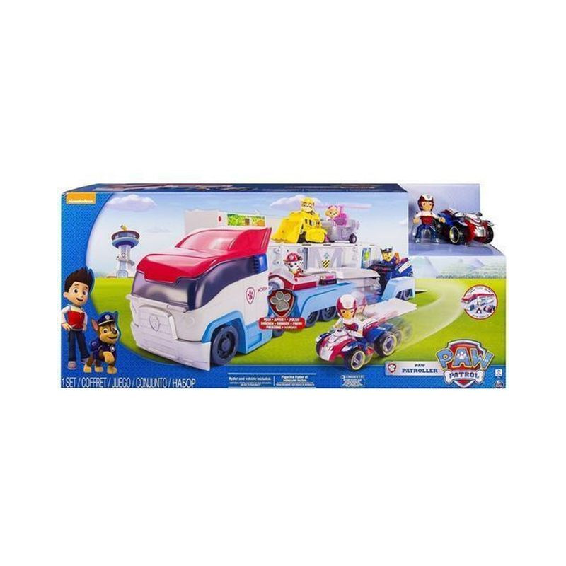 PAW PATROL PAWPATROLLER C/LUCI E SUONI PUO' CONTENERE 6 VEICOLI EAN 0778988113936 INGROSSO SET PERSONAGGI CARTOON