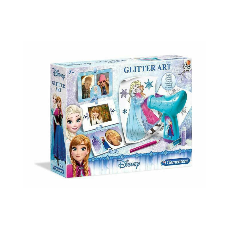 FROZEN SNOW GLITTER ART 7X26X35CM +6ANNI MACCHINA SPARA GLITTER EAN 8005125151844 INGROSSO GIOCHI CREATIVI