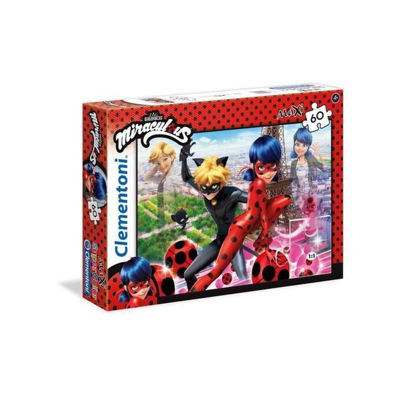 PUZZLE PZ.60 MAXI MIRACULUOS - LADYBUG 6X39.6X27.8CM SUPERCOLOR EAN 8005125264278 INGROSSO PUZZLE CLASSICI