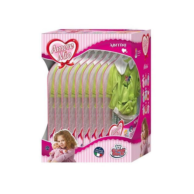 ABITI AMORE MIO 3+ANNI 35X50X30CM PER BAMBOLE CON H TRA 42 E 48CM EAN 8005124711902 INGROSSO ACCESSORI PER BAMBOLE