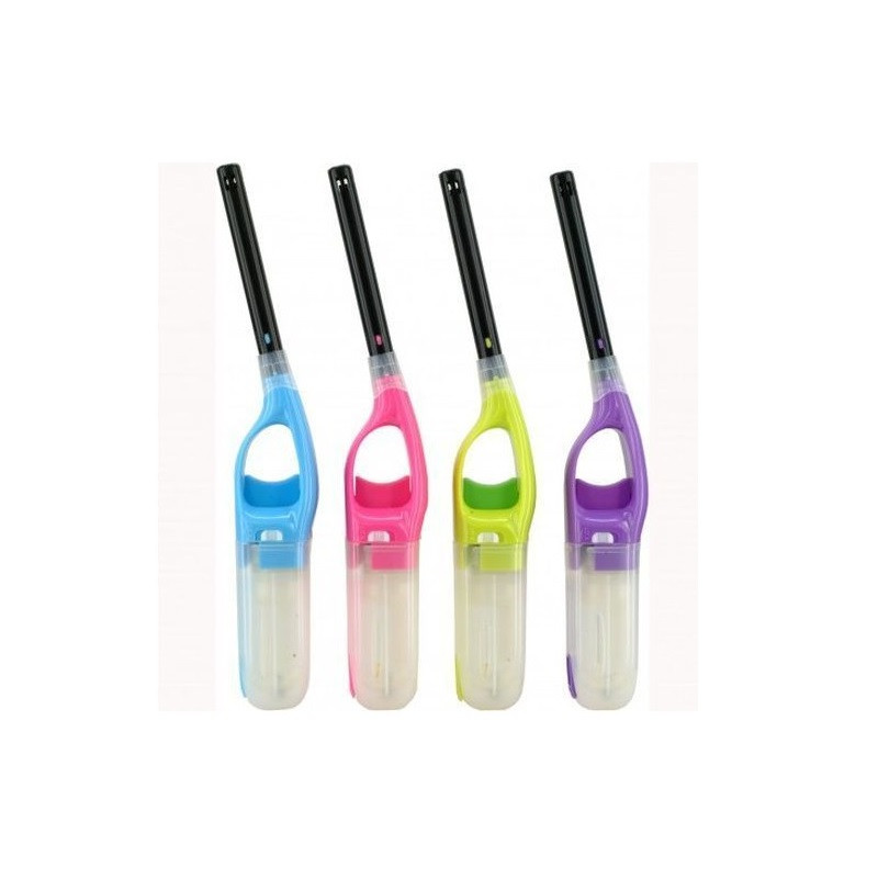 ACCENDIGAS ATOMIC BBQ LIGHTER FRANCY 16 SOFTFLAME RICARICABILE - 4 COLORI EAN 4014663096825 INGROSSO ACCENDIGAS