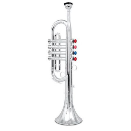 TROMBA CROMATA A 4 PISTONI/NOTE COLORATE 415MM - BONTEMPI - +3ANNI EAN 0047663146676 INGROSSO STRUMENTI A FIATO