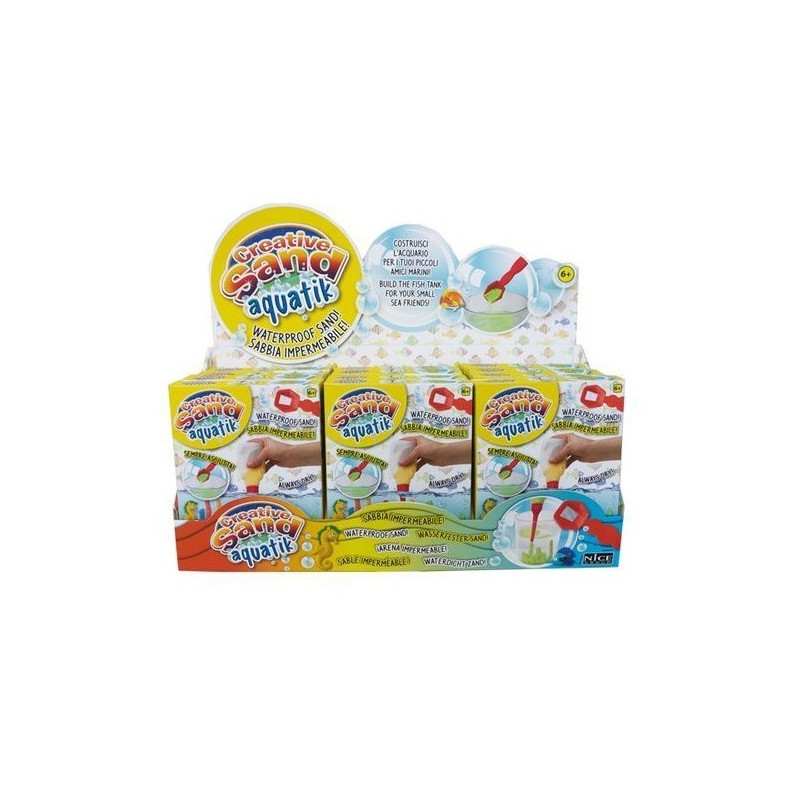 CREATIVE SAND AQUATIK MINI 16.5X22X4CM +6ANNI - SABBIA IMPERMEABILE EAN 8056779470034 INGROSSO GIOCHI CREATIVI