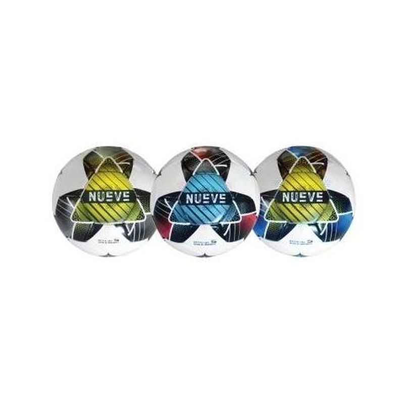 PALLONE CALCIO NUEVE MISURA 5 MORBIDO CUOIO SINTETICO CUCITO 3 MOD. EAN 8005586197153 INGROSSO PALLONI CALCIO E VOLLEY