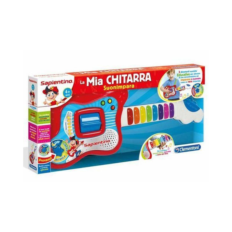 LA MIA CHITARRA 49X24X5.5CM 4+ANNI PILE INCLUSE-ELETTRONICO PARLANTE EAN 8005125120635 INGROSSO GIOCHI PRIMA INFANZIA