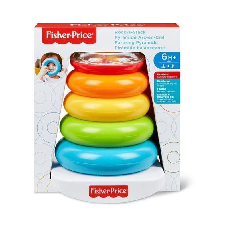 FISHER PRICE NUOVA PIRAMIDE 5 ANELLI 6/36MESI - 20.5X18X12CM - MATTEL EAN 0887961520576 INGROSSO GIOCHI PRIMA INFANZIA