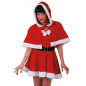 MANTELLINA NATALE DONNA VELLUTO C/BORDO IN PELUCHE L.CM. 40 CA. IN BUSTA EAN 8004761030407 INGROSSO COSTUME BABBO NATALE ADULTI