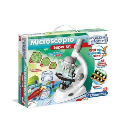 MICROSCOPIO SUPER KIT 55 ESPERIMENTI 45X31X7CM CON RICCA STRUMENTAZIONE EAN 8005125139675 INGROSSO SCIENZA E GIOCO CLEMENTONI