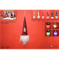 GNOMO DI NATALE C/CAPP.VELL.LUCE BATT. 2 0CM 6 COL.DISP.RDTD-L007 ASS.COL