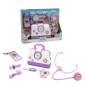 DOTT.SSA PELUCHE SET DOTTORE OSPEDALE +3 32.5X9X41.5CM - CON 8 ACCESSORI EAN 8056379017301 INGROSSO SET PERSONAGGI CARTOON