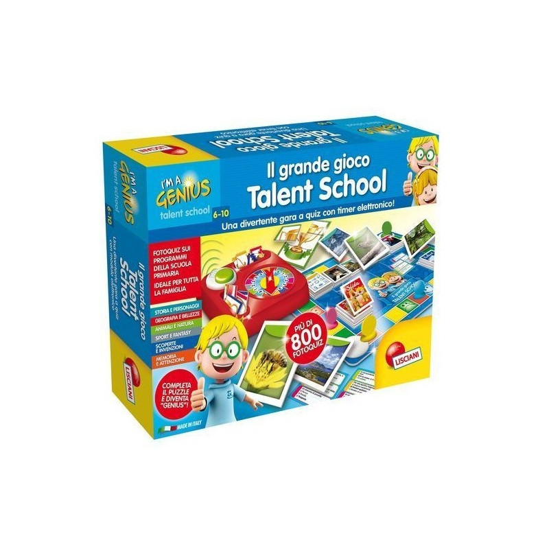 I'M A GENIUS GRANDE GIOCO TALENT SCHOOL 39X28.5X8CM-+6ANNI-2/4 GIOCATORI EAN 8008324056477 INGROSSO GIOCHI CREATIVI
