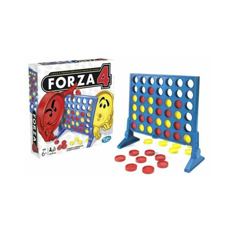 FORZA 4 2 GIOCATORI 267X267X54MM VINCI METTENDO VICINI 4 GETTONI UGUALI. EAN 5010993445950 INGROSSO GIOCHI DI SOCIETA