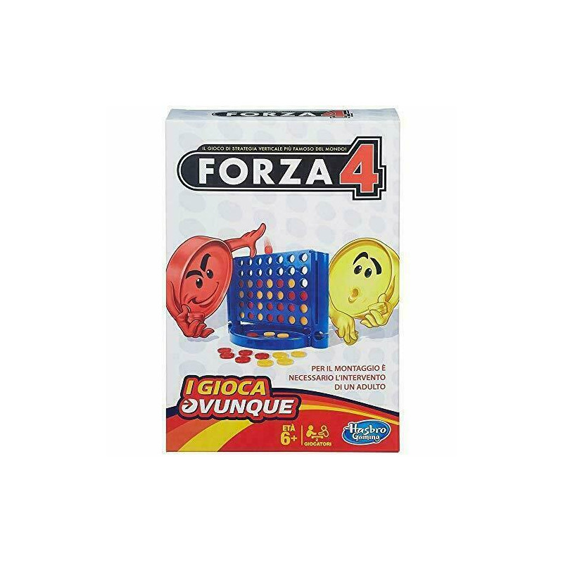 TRAVEL FORZA 4 2GIOCATORI 159X235X48MM CREA LE FILE CON 4 GETTONI UGUALI EAN 5010994868130 INGROSSO GIOCHI DI SOCIETA