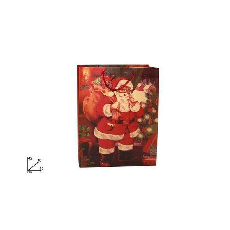 BUSTA CARTA NATAL. CM.42X32X10ART. SF 22 51-4 EAN 8033113129629 INGROSSO SACCHETTI E SHOPPER NATALIZI