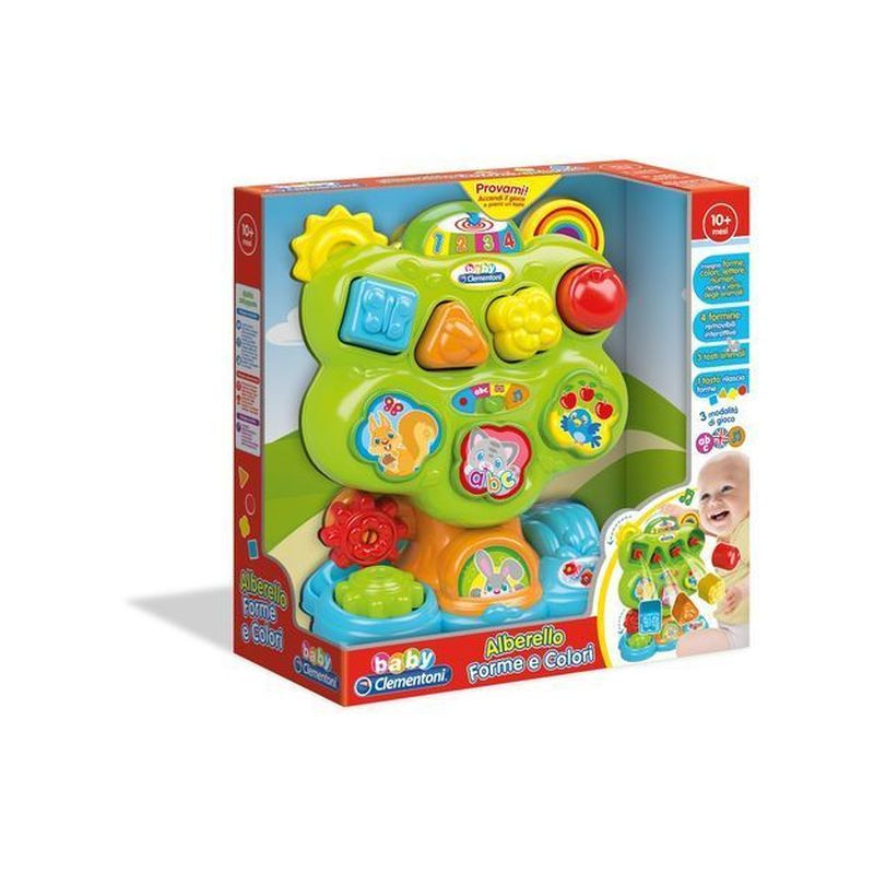 ALBERELLO FORME COLORI 13X26X26.5CM +10M 3 MODALITA' DI GIOCO - CLEMENTONI EAN 8005125171897 INGROSSO BABY CLEMENTONI