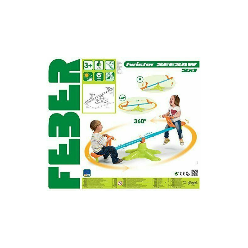 SALI E SCENDI TWISTER SEE-SAW 2X1 C/BARRA DI FERRO RINFORZATA RUOTA 360GRA EAN 8411845003170 INGROSSO GIOCHI DI SOCIETA