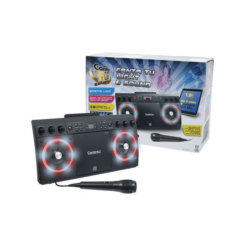 CANTA TU LIGHT&SOUND 24X14X42CM CD DEMO 33 CANZONI-CAVO TV/OUT-ALIMENTATORE EAN 8056379013655 INGROSSO ACCESSORI MUSICALI