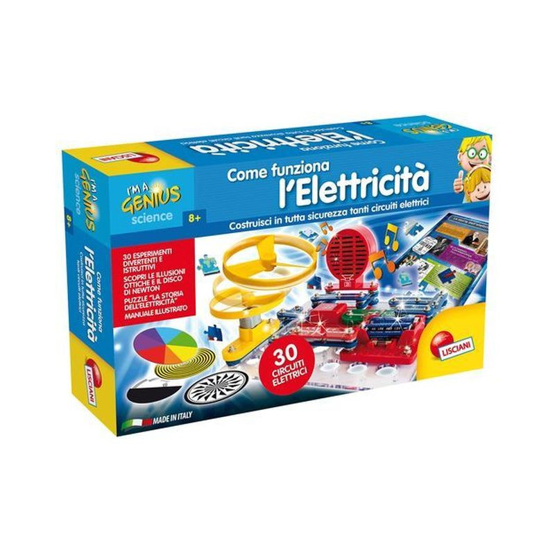 I'M A GENIUS COME FUNZIONA L'ELETTRICITA 47X28.5X9.3CM-8+ANNI-30 ESPERIMENTI EAN 8008324056323 INGROSSO GIOCHI CREATIVI
