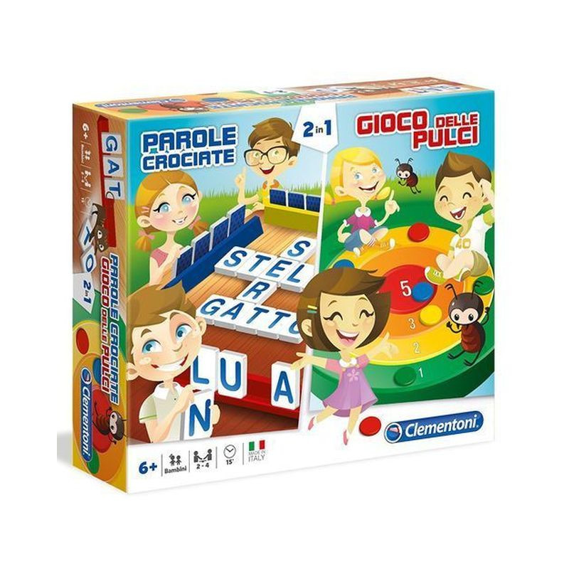 PAROLE CROCIATE & IL GIOCO DELLE PULCI +6ANNI - 28X24.5X5.5CM - 2/4GIOCATORI EAN 8005125160679 INGROSSO GIOCHI DI SOCIETA