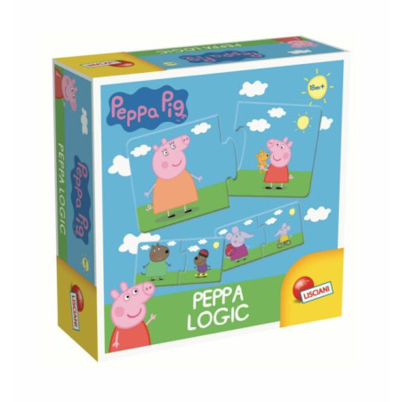 PEPPA PIG GAMES - PEPPA LOGIC 32 TESSERE 19X5.5X19CM INCASTRI AUTOCORRETTIVI EAN 8008324064892 INGROSSO PUZZLE CLASSICI