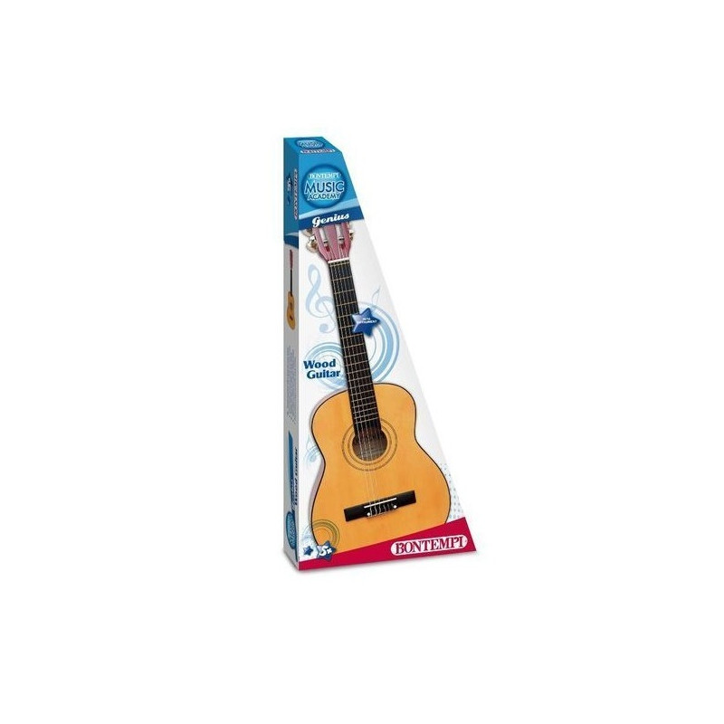 CHITARRA CLASSICA LEGNO 75CM C/TRACOLLA 6 CORDE-ACCORDABILE-BORSA TRASPORTO-5+A