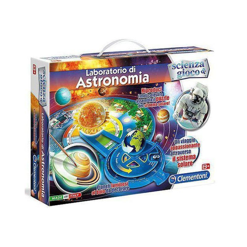 LABORATORIO DI ASTRONOMIA 38.5X28.5X8CM MODELLO 3D-SI ILLUMINANO AL BUIO-+8ANNI
