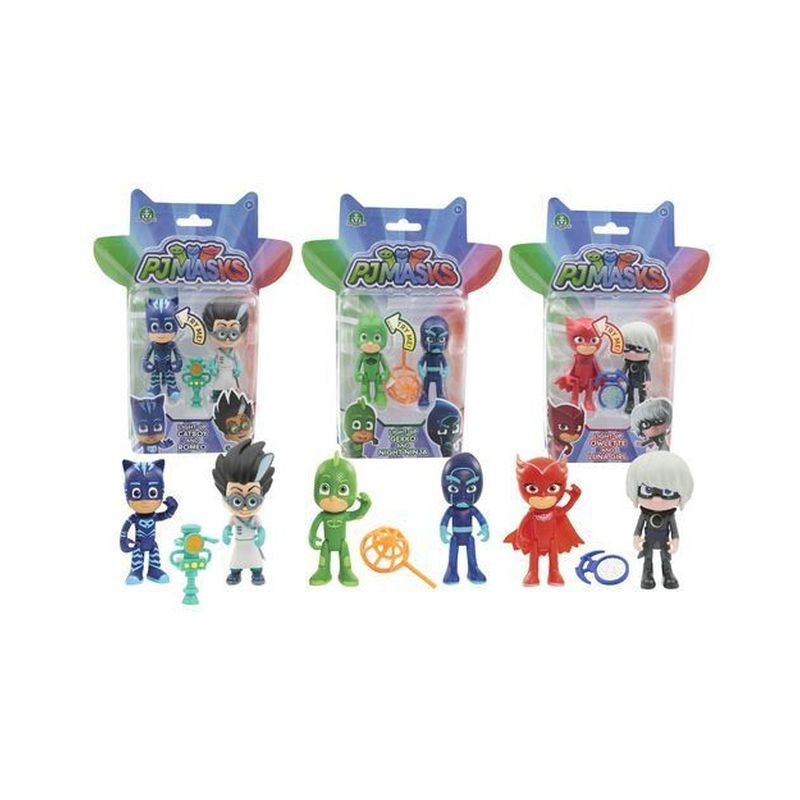 PJ MASKS COPPIA PERSONAGGI CON FUNZIONE H.8CM - 3 MODELLI - BLISTER 18.4X5X23.5C