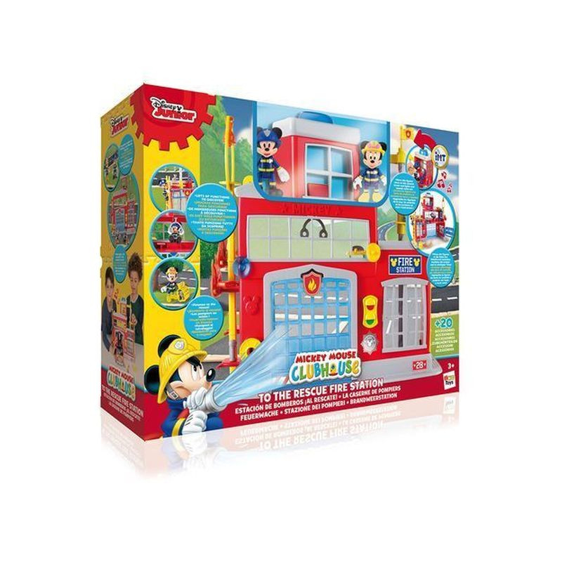 STAZIONE DEI POMPIERI TOPOLINO CLUBHOUSE 46.5X36X13CM-+3ANNI-25 ACCESSORI+ 2 PERS