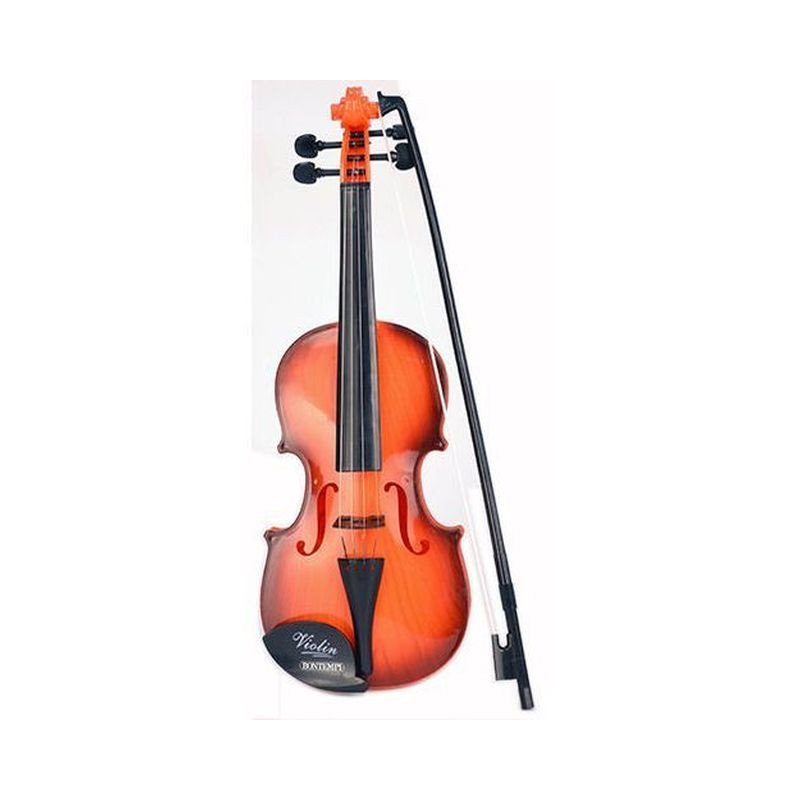 VIOLINO CLASSICO IN PLASTICA 17X8X48.5CM SUONO REALISTICO-ACCORDABILE-BONTEMPI +3