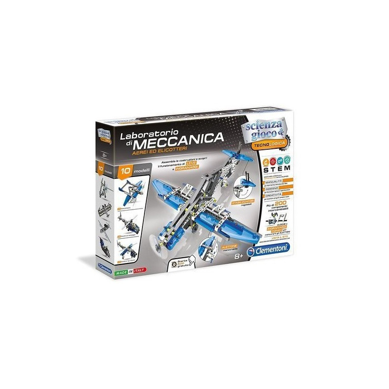 LABORATORIO DI MECCANICA AREI ELICOTTERI SCIENZA&GIOCO CLEMENTONI-39.6X28X6CM +8A