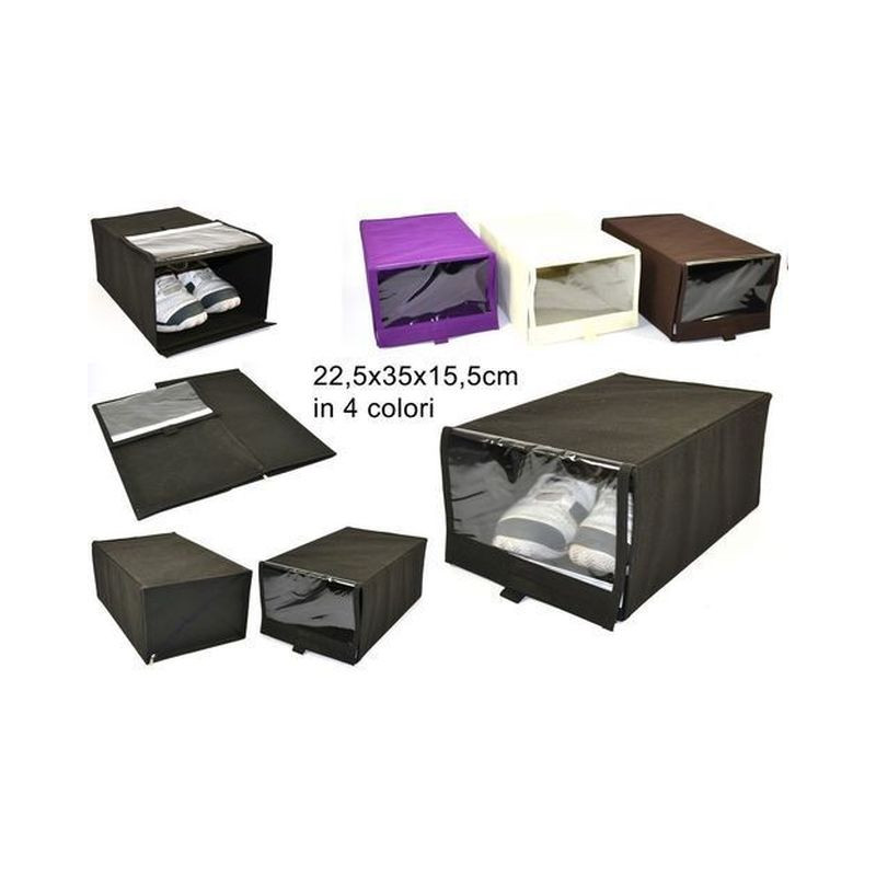 BOX PORTASCARPE CM.22.5X35X15.5 4COL. EAN 8034048112885 INGROSSO SACCHETTI E SHOPPER NATALIZI