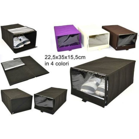 BOX PORTASCARPE CM.22.5X35X15.5 4COL. EAN 8034048112885 INGROSSO SACCHETTI E SHOPPER NATALIZI