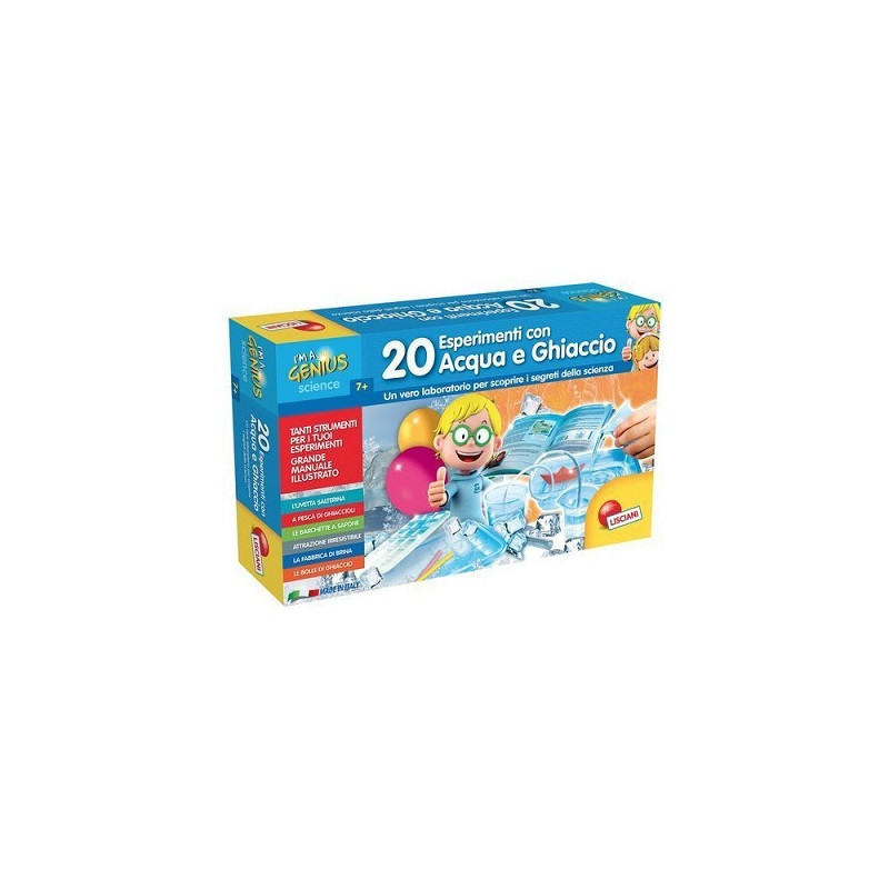 20 ESPERIMENTI CON ACQUA E GHIACCIO 7+A I'M A GENIUS - 47X28.5X9.3CM EAN 8008324056309 INGROSSO GIOCHI CREATIVI