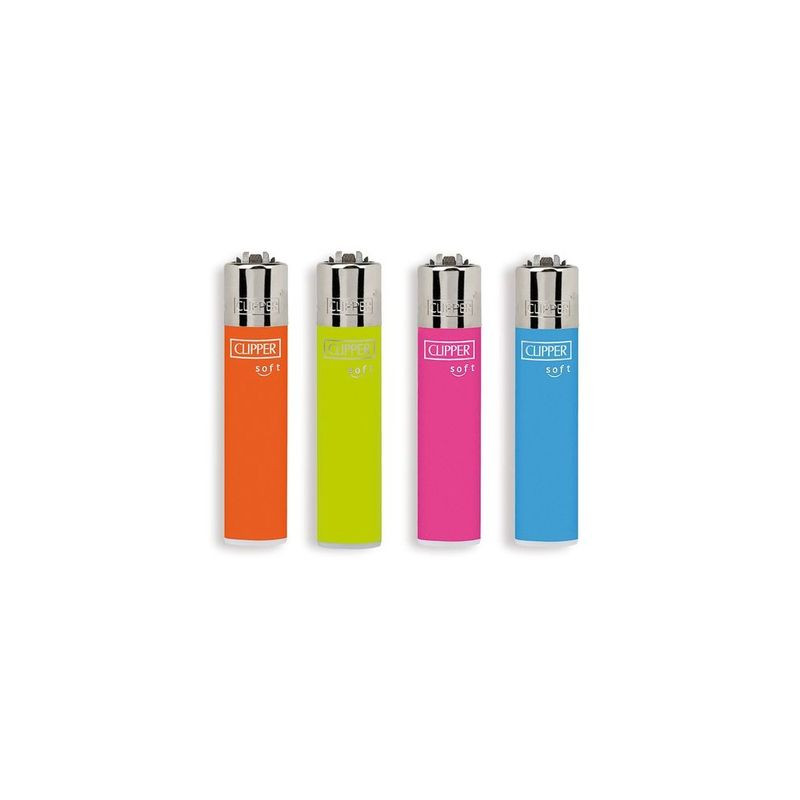 ACCENDINO CLIPPER LARGE SOFT TOUCH C.48 EAN 8412765876943 INGROSSO ACCENDINI