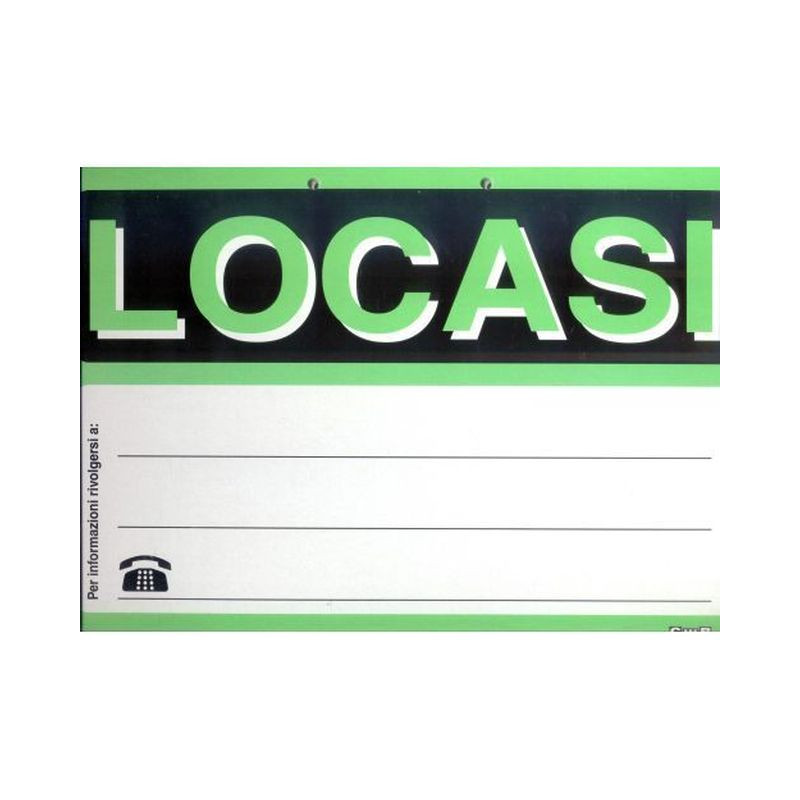 CARTELLO CM.23X32 LOCASI C.10 EAN 8004957004939 INGROSSO MODULI E SCHEDE