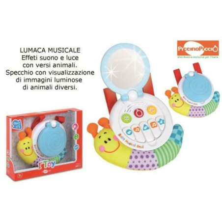 BABY LUMACA MUSICALE BMS 3731 EAN 0047663275239 INGROSSO GIOCHI PRIMA INFANZIA