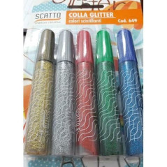 INGROSSO COLLA GLITTER 10ML 5PZ