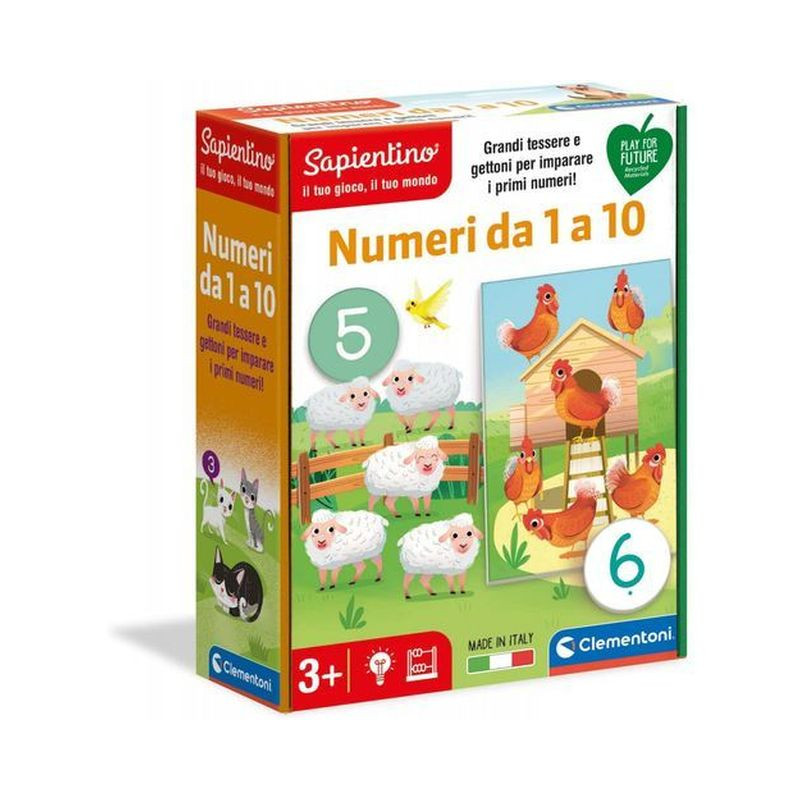 SAPIENTINO NEMERI DA 1 A 10 EAN 8005125163106 INGROSSO GIOCHI SAPIENTINO