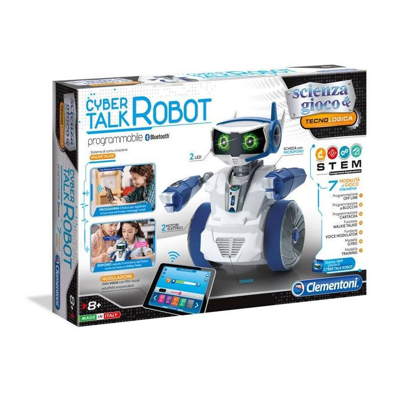 CYDER TALK ROBOT EAN 8005125190515 INGROSSO SCIENZA E GIOCO CLEMENTONI
