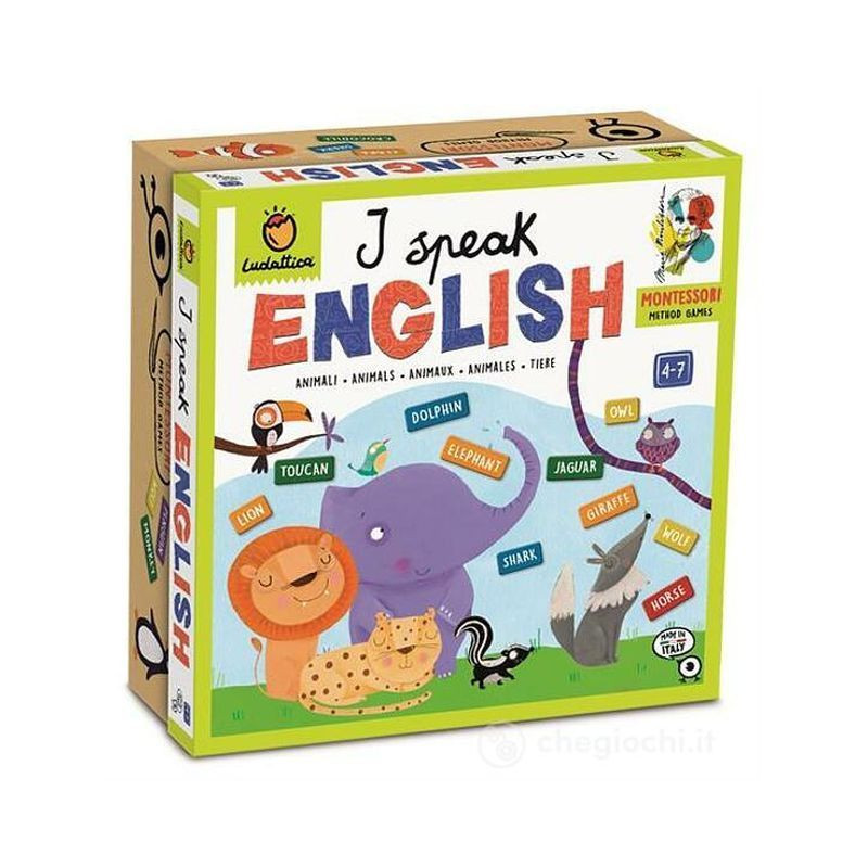 LUDATTICA MONTESSORI I SPEEK ENGLISH EAN 8057158621160 INGROSSO GIOCHI CREATIVI