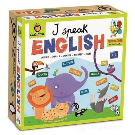 LUDATTICA MONTESSORI I SPEEK ENGLISH EAN 8057158621160 INGROSSO GIOCHI CREATIVI