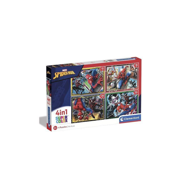 PUZZLE 4IN1 SPIDERMAN EAN 8005125215157 INGROSSO PUZZLE CLASSICI