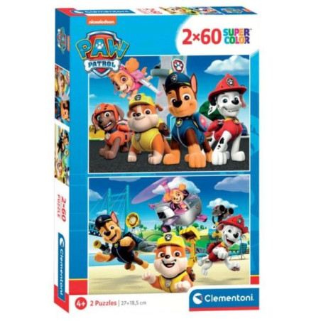 PUZZLE PZ.2X60 PAW PATROL 21623 EAN 8005125216239 INGROSSO PUZZLE CLASSICI