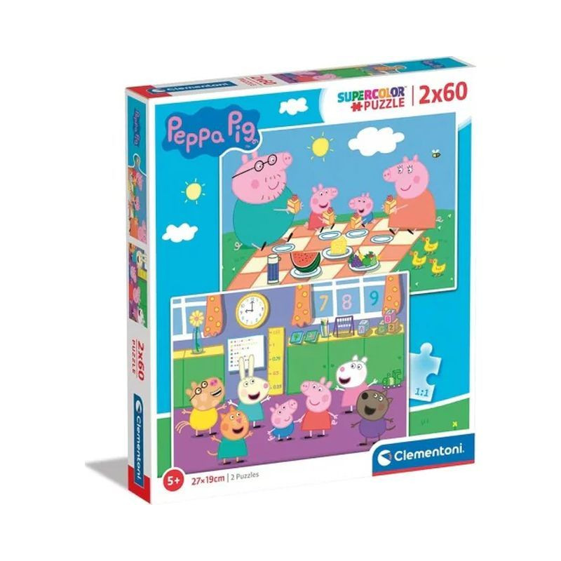 PUZZLE PZ.2X60 PEPPA PIG 24793 EAN 8005125247936 INGROSSO PUZZLE CLASSICI